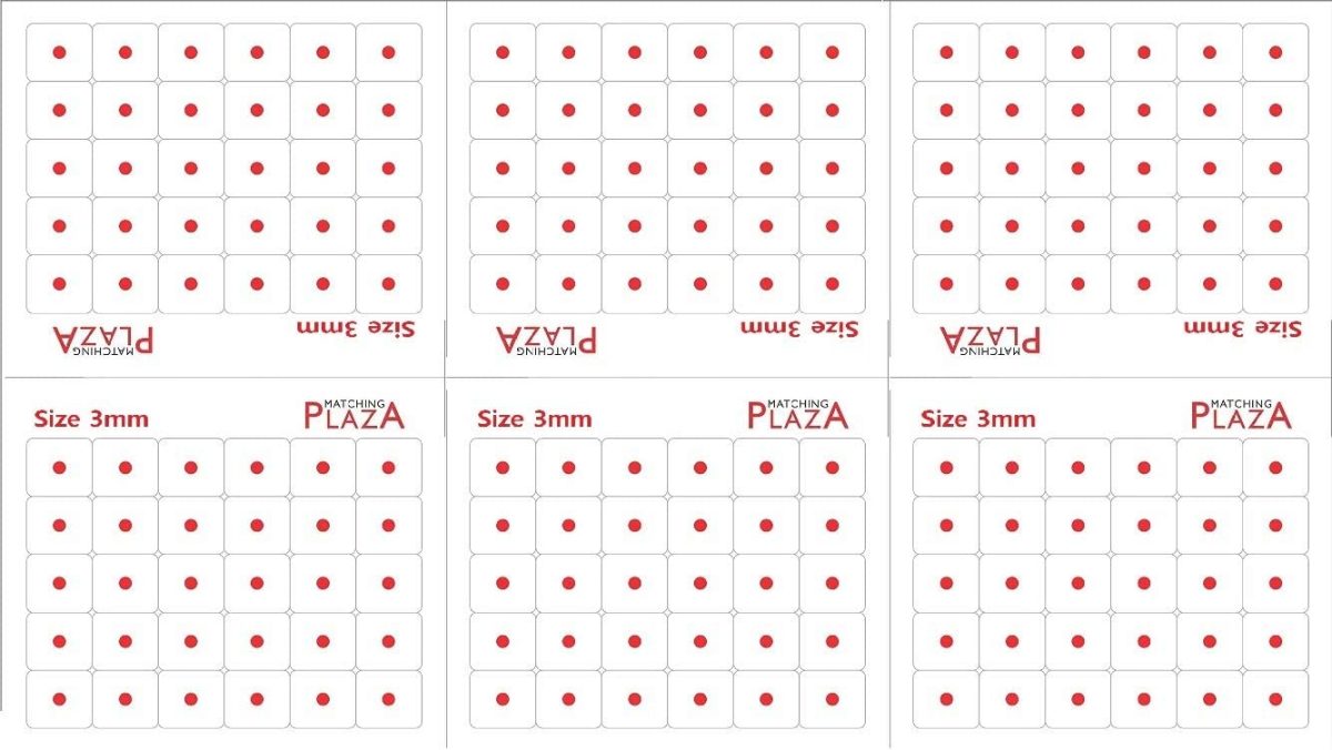 Vama Fashions Velvet Round KumKum Bindi Small Size Red tikli for women & Girls (Size 3mm,Pack of 180 Bindis) - Image 3