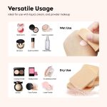 Pack of 6 Professional Beauty Blender Sponge for Face Makeup with Cotton Pad and Powder Puff Perfect for Women's & Girls Makeup | Beauty Blender Set - Soft, Latex-Free, Reusable & Washable - Image 6