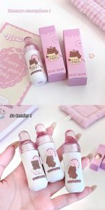 Gege Bear Milk Velvet Lip Glaze | Milk-Infused Matte Lip Gloss for Soft, Smooth Lips | 6 Shades with Plush Hydration | Long-Wearing Velvet Texture | Non-Sticky & Comfortable Formula (06# Lychee, 2.5g) - Image 6