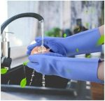 UrbanBite Hand Gloves for Kitchen Cleaning dish Washing Gloves Silicone Dishwashing Hands Vessel dishwasher wash utensil For Women Men House essentials for Bathroom Cleaning Pet Hair Care Car Washing - Image 3