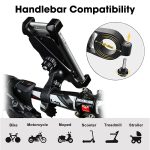 Sounce Waterproof New Bike Phone Mount Anti Shake and Stable 360‚° Rotation Bike Bicycles Accessories for Any Smartphone GPS Other Devices Between 3.5 and 6.5 inches - Image 5