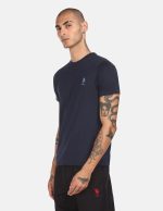 U.S. POLO ASSN. Men Crew Neck Embroidered Logo I633 Lounge Regular Fit T-Shirt (Pack of 1) - Image 3