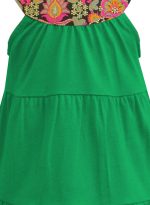 A.T.U.N. (ALL THINGS UBER NICE) Girls Cotton Embroidery Knee Length Skater Casual Dress - Image 3