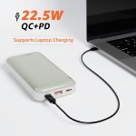 amazon basics 20000 Mah 22.5 W Ultra Fast Charging Power Bank | Type C Power Delivery (Input & Output) | Quick Charge | Two-Way Fast Charging (Lime) - Image 3