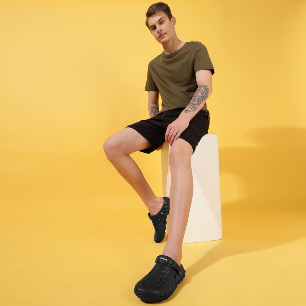 YOHO Wavy Clogs for Men | Trendy | Lightweight | Waterproof l Comfortable l Cushioned - Image 5