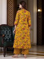 Royal Export Women's Viscose Floral Printed Anarkali Kurta with Palazzo Pants & Dupatta - Ethnic Wear - Image 2