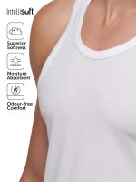 XYXX Men's Ace Cotton Modal Regular Fit Solid Round Neck Vest (Pack of 2)| Antimicrobial, Breathable, Ultralight Vest - Image 8