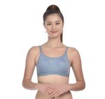 Bold Bliss Cotton Sports Bra for Women/Gym/Yoga/Workout Bra Non Padded Wire Free Full Coverage with Adjustable Straps (Pack of 3) (Gray, Pink, Green) - Image 2