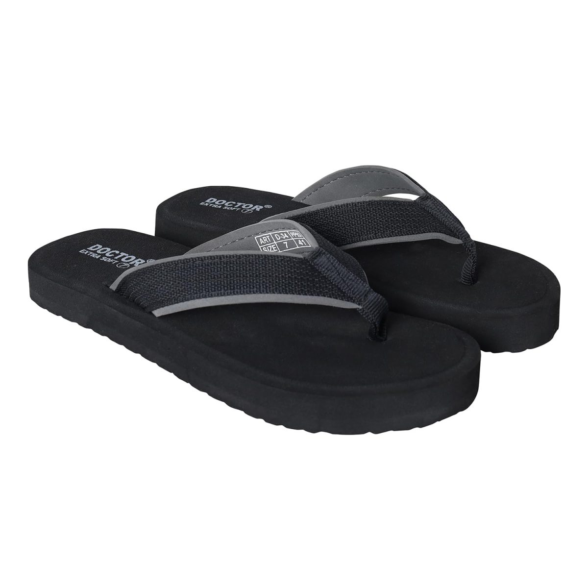 DOCTOR EXTRA SOFT Doctor Slippers for Men's Orthopedic Diabetic Non-Slip Lightweight Durable Cushion Comfortable Flat Mcr Casual Stylish Dr Chappals and House Flip flops For Gent's and Boy’s D-34 - Image 4