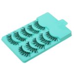 Magideal 5 Pairs Beauty Makeup Handmade Messy Cross Style False Eyelashes Green - Image 3