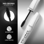 RENEE Volumax Mascara Black 10ml | Quick Dry, Waterproof, Long Lasting Weightless Formula | Volumizes, Lengthens & Conditions the Lashes With Intense Color | 360 - Degree Wand for Clump Free Application - Image 3