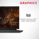 Dell [SmartChoice] Alienware m18 R1 Gaming Laptop, Intel Core i9-13900HX /32GB /1TB SSD/NVIDIA RTX 4080 12GB GDDR6 /18.0"(45.72cm) QHD 165Hz /15 Month McAfee/Backlit KB with per-Key AlienFX /3.86kg - Image 3
