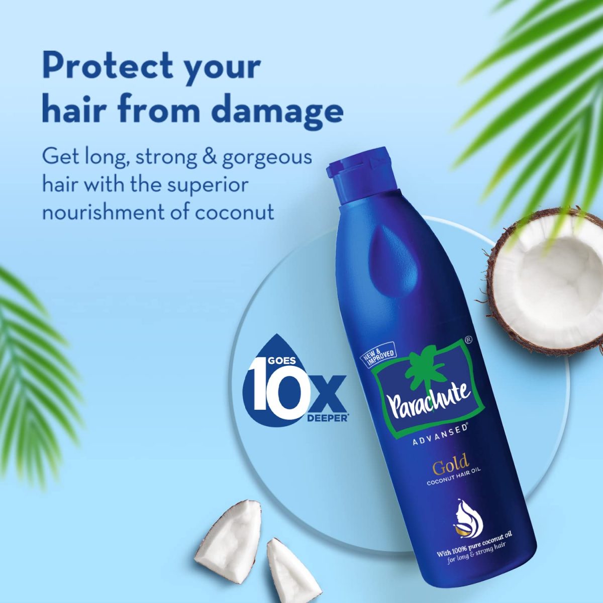 Parachute Advansed Gold Coconut Hair Oil, 400 ml - Image 8