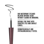 Colorbar Waterproof Opaque Liquid Eyeliner Opaque Finish - Black, 2.5ml |Smudge Proof| Long Lasting| Flexible Applicator. - Image 3