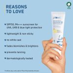 Plum 2% Niacinamide Sunscreen SPF 50 PA++++ With Rice Water | 4-hr Water Resistant | 3x Tan Reduction & Brightens | No White Cast, Lightweight, Non-Sticky | Dermatologically Tested | All Skin Types | Women & Men | 100% Vegan | 50g - Image 4