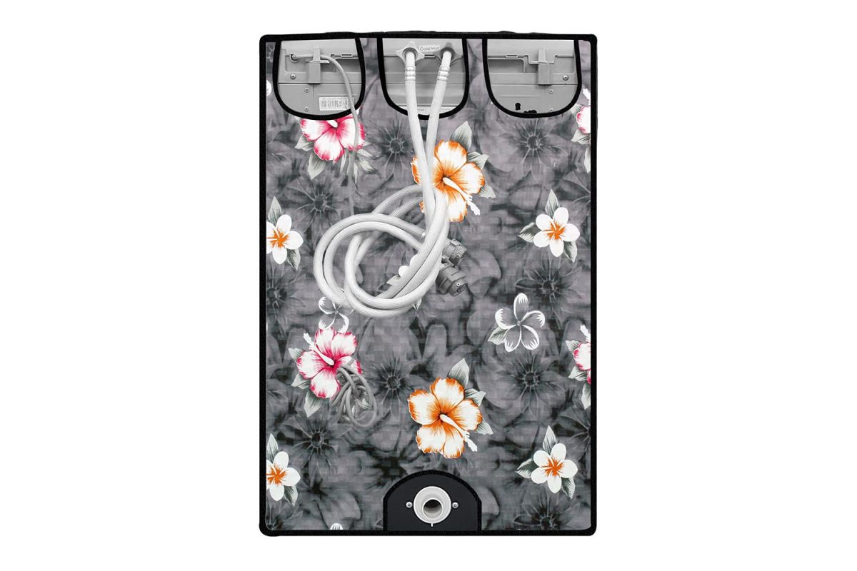 The Furnishing Tree Washing Machine Cover Floral Grey Compatible for Godrej 7.5 Kg Fully-Automatic Top Loading WTEON ADR 75 5.0 FDTH GPGR - Image 7