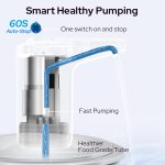 COSTAR Portable Wireless Water Pump - Automatic Dispenser with Removable Spout, USB Rechargeable Mini Pump for Bottles, Ideal for Drinking Water (k-3 pro) 20 Liter - Image 2