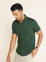 DAMENSCH Men's Solid Regular Fit Button Down Shirt - Image 5