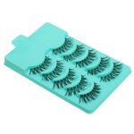 Magideal 5 Pairs Beauty Makeup Handmade Messy Cross Style False Eyelashes Green - Image 6
