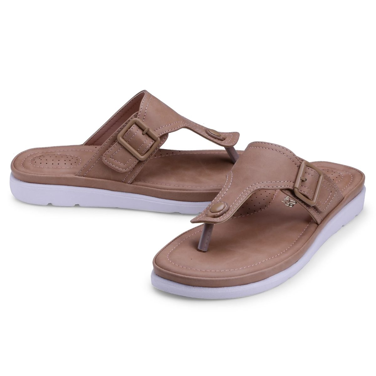 DOCTOR EXTRA SOFT Womens Flat Memory Foam Slippers/Flip-Flops Fashion Stylish Casual Comfortable Diabetic Orthopedic Lightweight Synthetic Slip-on Sandals with Adjustable Buckle for Girls & Ladies D-630 - Image 5