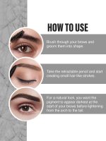 Insight Cosmetics Smudge Free Eyebrow Pencil (Black) - Image 3