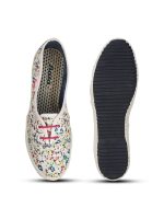 Bata Women’s Casual Ballerina Daisy - Trendy Silver White Flats for Everyday Style - Image 5