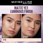 Maybelline New York Super Stay Lumi-Matte Liquid Foundation - 115, Up To 30H Long Wear, Water & Transfer Proof. SuperStay Lumi-Matte Liquid Foundation comes with Non-comedogenic & Vegan Formula | 35ml - Image 6