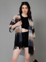 Purys Women's Colorblock Kimono Shrug - Image 2