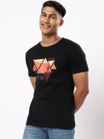 Bewakoof Men's Printed 100% Cotton T-Shirt - Regular Fit, Round Neck, Half Sleeves - Image 3