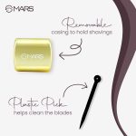 MARS 2in1 Dual Shapener I Professional Grade Sharpener | Sharpens Any Type of Pencil & Lip Crayon | Compact and Portable - Image 5
