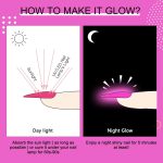 THR3E STROKES Gel Nail Polish Neon Gel Nail Polish Set Fluorescent Gel Polish Luminous Glow in Dark Gel Polish Orange Hot Pink Blue Yellow Green Purple Vibrant Spring Summer Gel Polish 7ML (UV/LED LIGHT REQUIRED) - Image 5