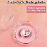 MAYCREATE® 1 Pair 3D False Eyelashes Natural Look Reusable Self-Adhesive Eyelashes Waterproof 10mm For Women Eye Makeup Lash - Image 2