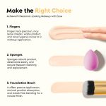 Gleva Powder and Foundation Makeup Brush Flawless Application for Liquid, Cream, and Powder Makeup Blending – Soft, Dense Bristles for Smooth, Even Coverage Multitasking Travel Brush - Image 6