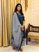 Pinkmint Women Printed Angarakha Kurta and Pant Set with Dupatta ll Wedding Suit Set ll Gift Kurta Set - Image 3