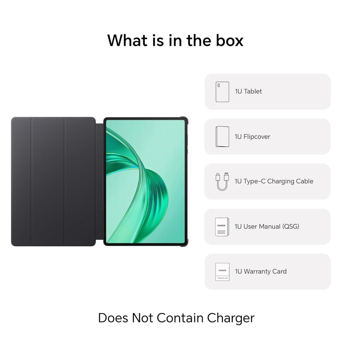 HONOR Pad X8a (Smartchoice) Wi-Fi Tablet with Free Flip-Cover 27.94Cm (11 Inch),4GB Ram 128 GB ROM Expandable Up to 1TB FHD Display 90Hz,8300Mah Battery,Quad Speakers,Snapdragon 680,Android 14,Grey - Image 9