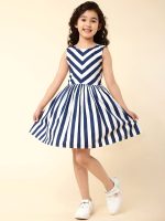 A.T.U.N. (ALL THINGS UBER NICE) Girls Polyester Fit and Flare Knee Length Casual Dress - Image 2