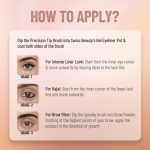 Swiss Beauty Waterproof Eyebrow & Gel Eyeliner 2 In 1 With Brush | Smudge Proof Gel Eyeliner And Eyebrow Definer Pencil | Shade- 01 Black, 7G - Image 5