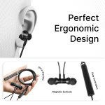 pTron Tangentbeat in Ear Bluetooth 5.0 Wireless Headphones with Mic, Deep Bass, 10mm Drivers, Clear Calls, Dual Pairing, Fast Charging, Magnetic Buds, Voice Assistant & IPX4 Wireless Neckband (Black - Image 6
