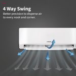 Hitachi 1 Ton Class 3 Star, 4-Way Swing, Long airthrow, Fixed Split AC (100% Copper, Dust Filter, 3200FL RAS.B312PCAIBA1, White) - Image 2