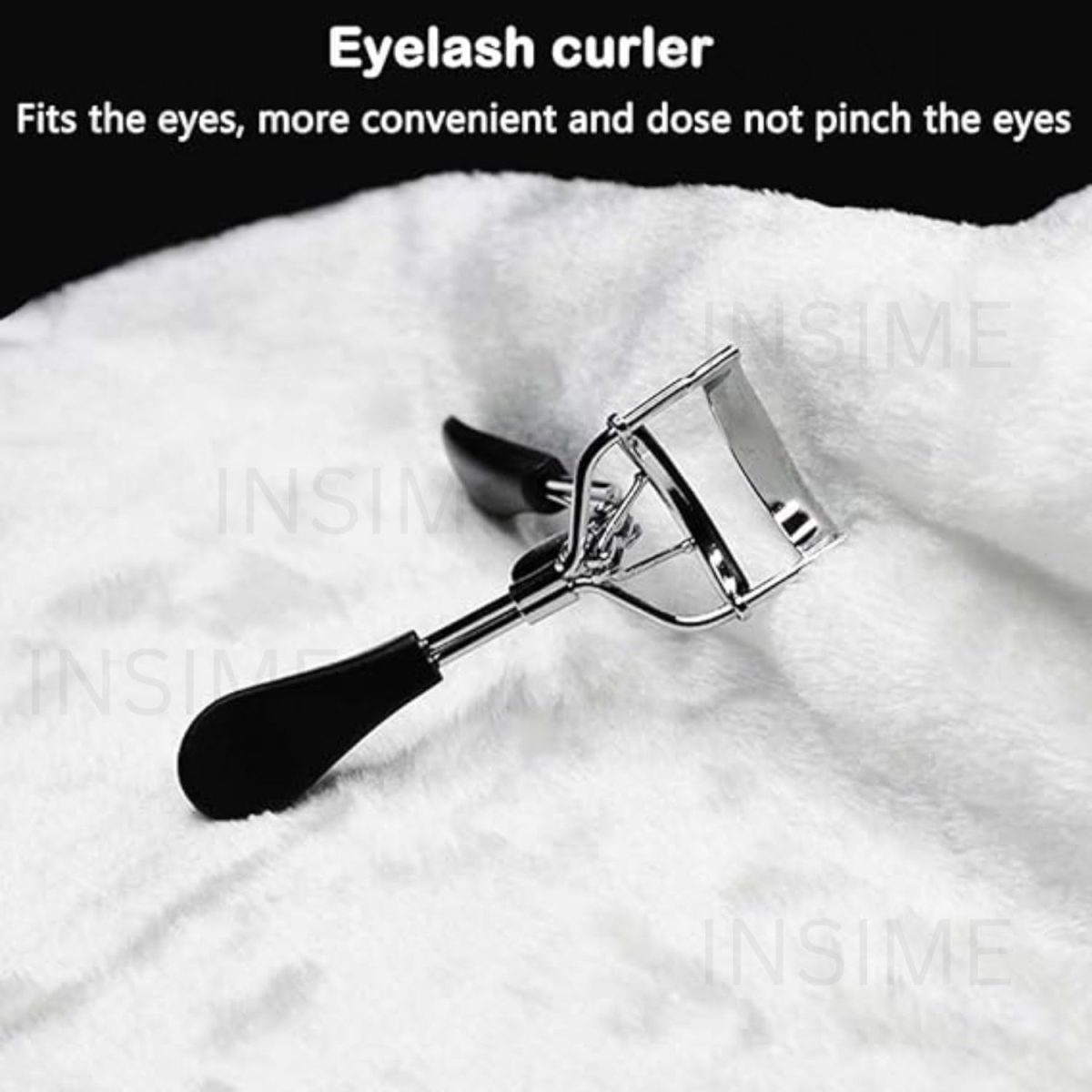 INSIME Pro eyelash curler for women | Strong, Contoured Eyelash curler tool for Pinch free Non slip Eye lash curl | Eye opening, Voluminous Eye lash curler for women - Image 6