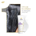 Dove Daily Shine 1-min Conditioner with Bio-Protein Care and Vitamin B6,C & E for dull hair, for upto 72 hours^ of effortlessly detangled and visibly radiant hair, 335 ml - Image 6