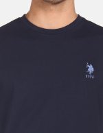 U.S. POLO ASSN. Men Crew Neck Embroidered Logo I633 Lounge Regular Fit T-Shirt (Pack of 1) - Image 6