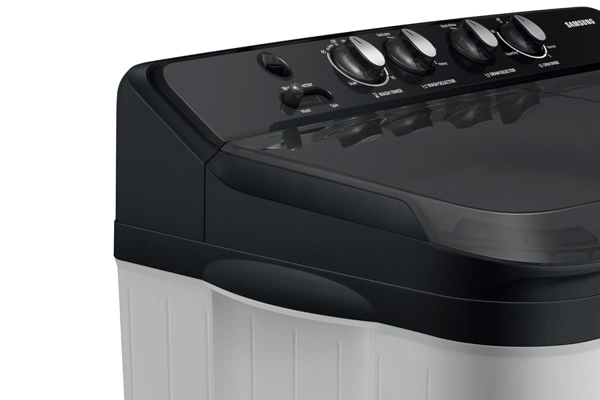 Samsung 8 kg, 5 star, Semi-Automatic Top Load Washing Machine (WT80C4200GG/TL, Air Turbo Drying, Light Gray,) - Image 11