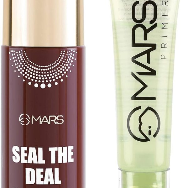 MARS Long Lasting Makeup Fixer With Healthy Glow Face Primer - 90 ml (Transparent)