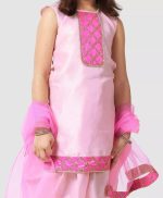 Angel f Studio Girls' Raw Silk Salwar Suit - Image 5