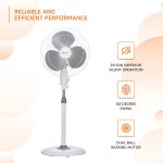 amazon basics 16-Inch Pedestal Fan | Tilting Head | 1400 RPM | Silent Operation| 400mm Sweep Length (Grey) - Image 4