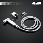 ALTON SHR20910 ABS Health Faucet with SS-304 Grade 1.25 Meter Flexible Hose Pipe and Wall Hook, Chrome Finish (Jet Spray for Toilet) - Image 6