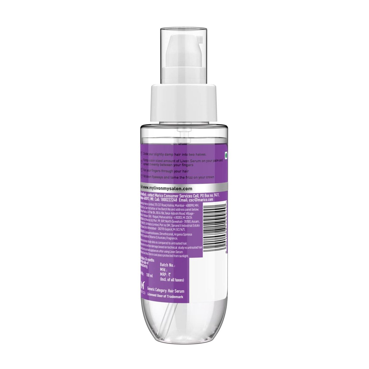 Livon Serum for Rough & Dry Hair, 100 ml - Image 2