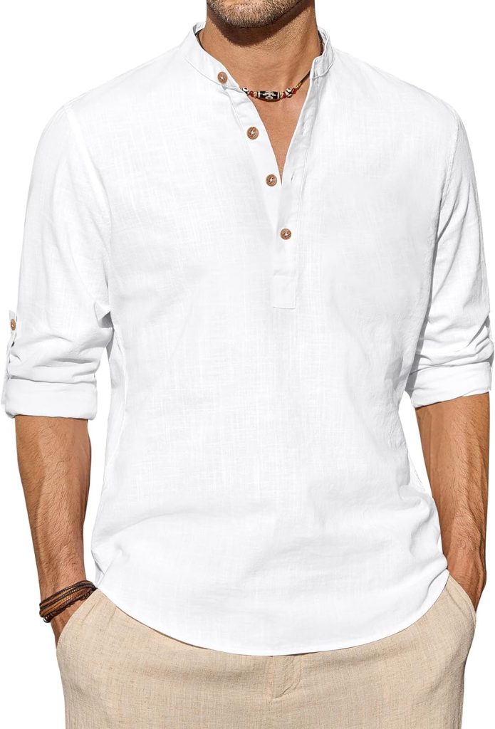 Univibe Men Solid Cotton Blend Straight Kurta Shirt