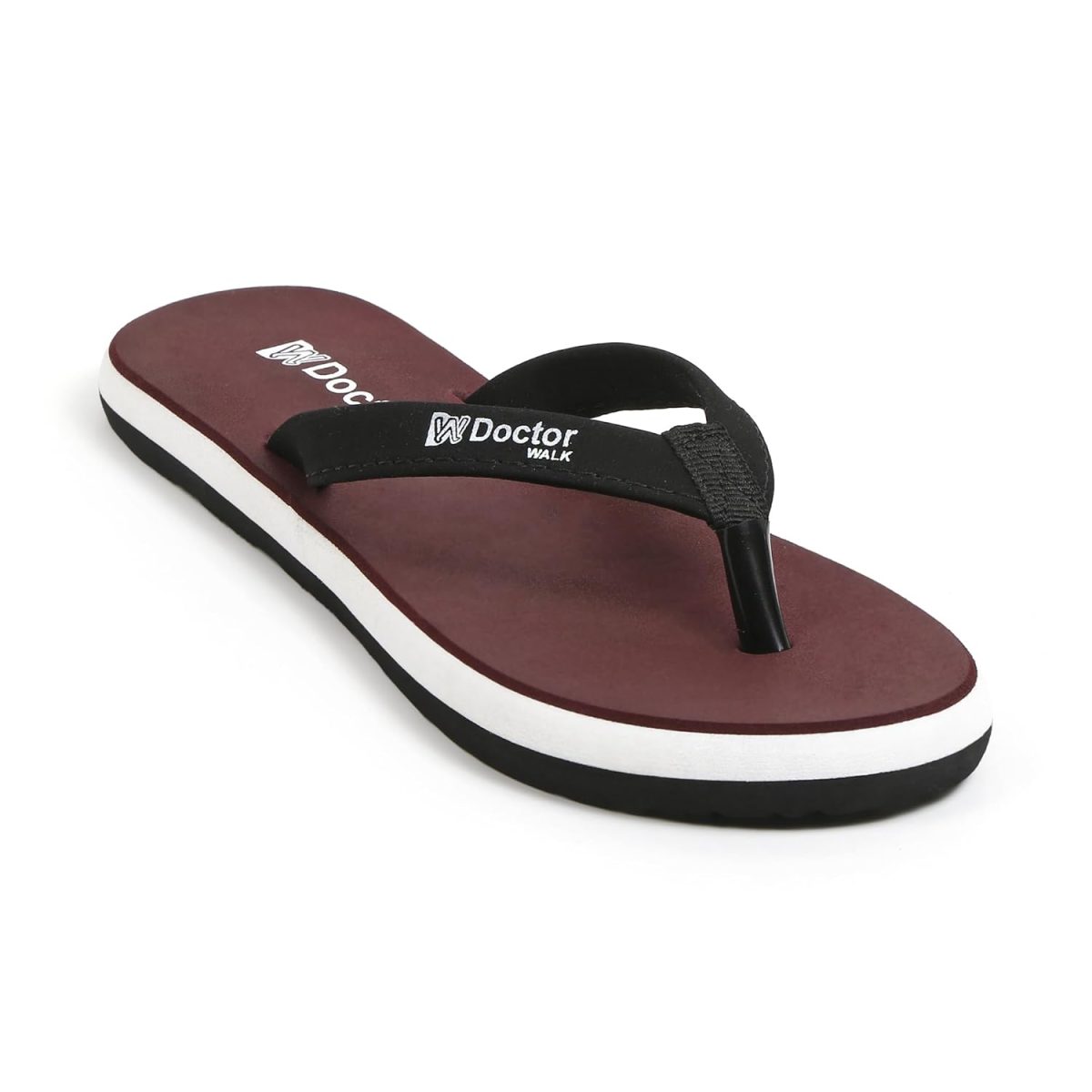 Doctor Walk Flip Flop for Women | Soft Comfortable | Breathable | Fashionable | Stylish | Trendy | Super soft | Lightweight | Anti-Slip Sole | Indoor & Outdoor | (DW-04) (Black) - Image 7